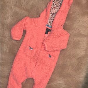 Baby Girl Peach Winter Coat 3-6M